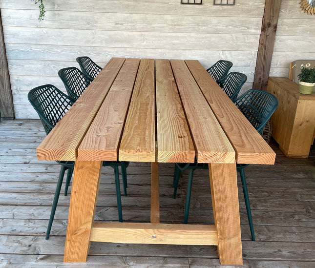 Douglas tuintafel - Robuust & Weerbestendig | Type A