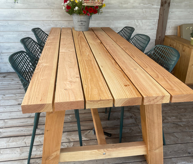 Douglas tuintafel - Robuust & Weerbestendig | Type A