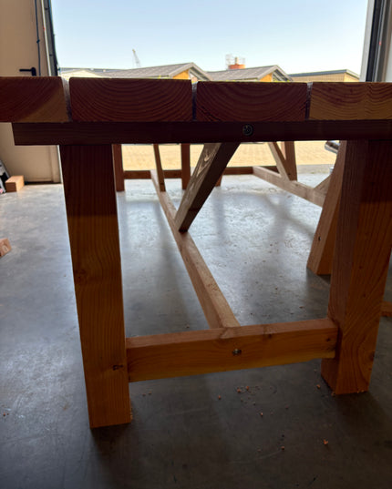 Douglas tuintafel - Robuust & Weerbestendig | 100x100mm H-poten