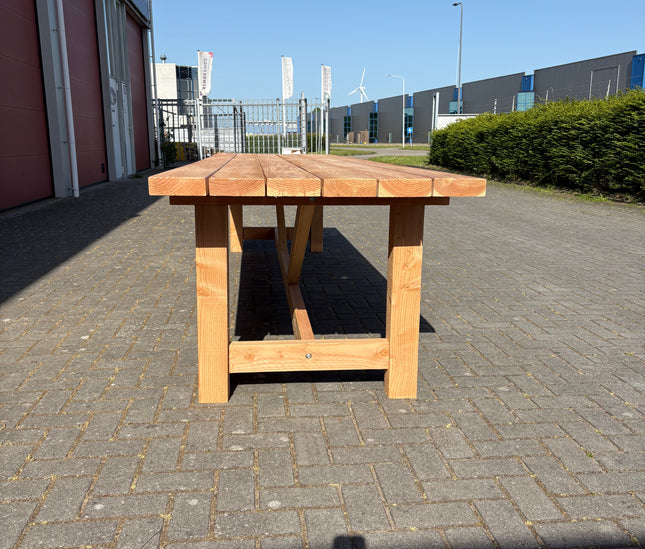 Douglas tuintafel - Robuust & Weerbestendig | 100x100mm H-poten