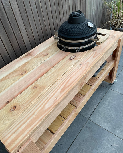 BBQ tafel bovenaanzicht