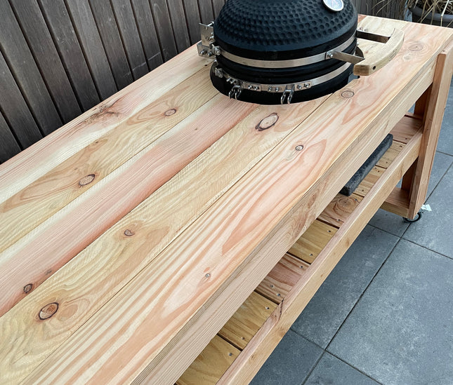 BBQ tafel bovenaanzicht