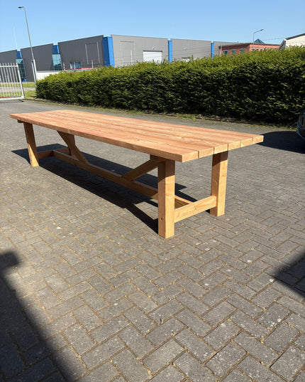 Douglas tuintafel - Robuust & Weerbestendig | 100x100mm H-poten