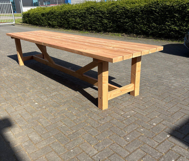 Douglas tuintafel - Robuust & Weerbestendig | 100x100mm H-poten