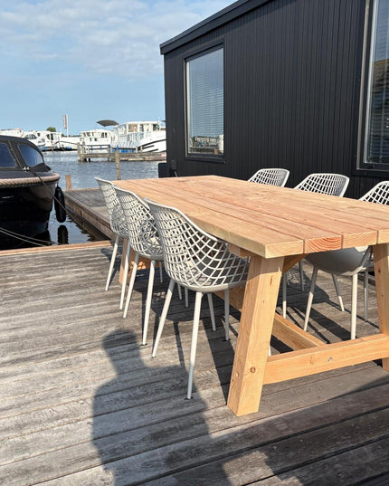 Douglas tuintafel - 100mm poten | Robuust & Weerbestendig