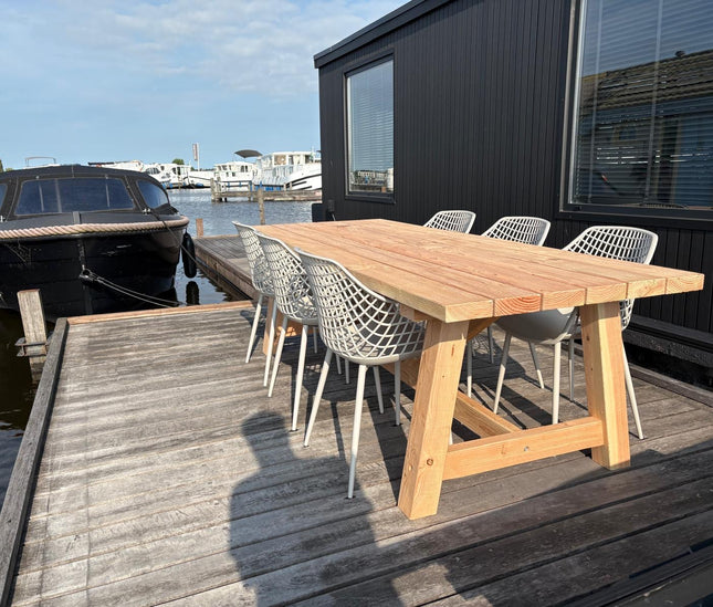 Douglas tuintafel - 100mm poten | Robuust & Weerbestendig