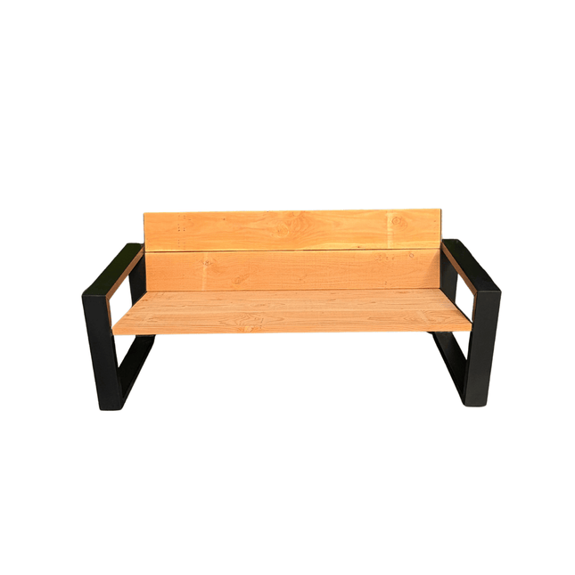 Tuinbank met stalen poten | stalen frame | gepoerdercoat RAL9005