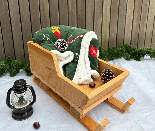 Houten slee | Decoratie | Winter