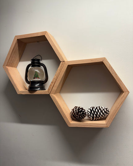 Hexagon decoratie | kastjes | wandbord | sfeer | kerst