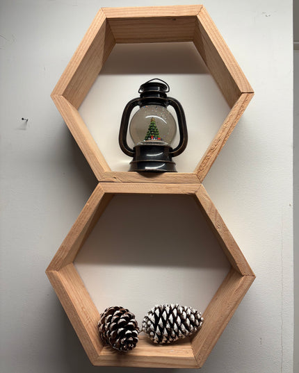 Hexagon decoratie | kastjes | wandbord | sfeer | kerst