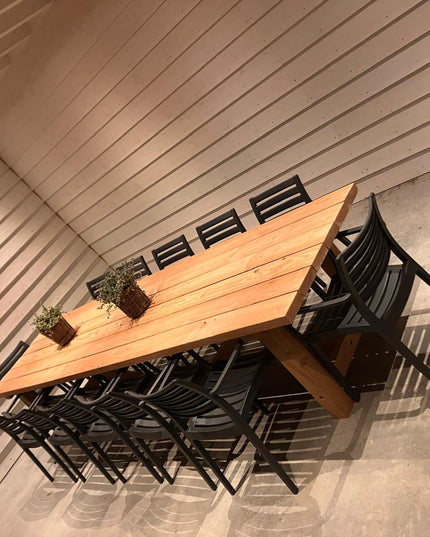 Douglas tuintafel - Robuust & Weerbestendig | 100x100mm H-poten