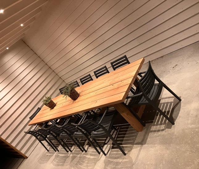 Douglas tuintafel - Robuust & Weerbestendig | 100x100mm H-poten