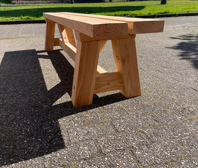 Handgemaakte douglas tuintafel - Robuust & Weerbestendig | Type A 10x10cm poten