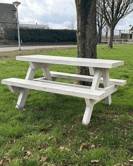 Kinder picknicktafel voor kinderen, gemaakt van douglas hout