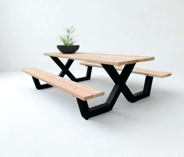 Picknicktafel staal