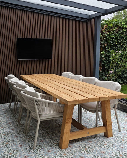 Douglas tuintafel - 100mm poten | Robuust & Weerbestendig