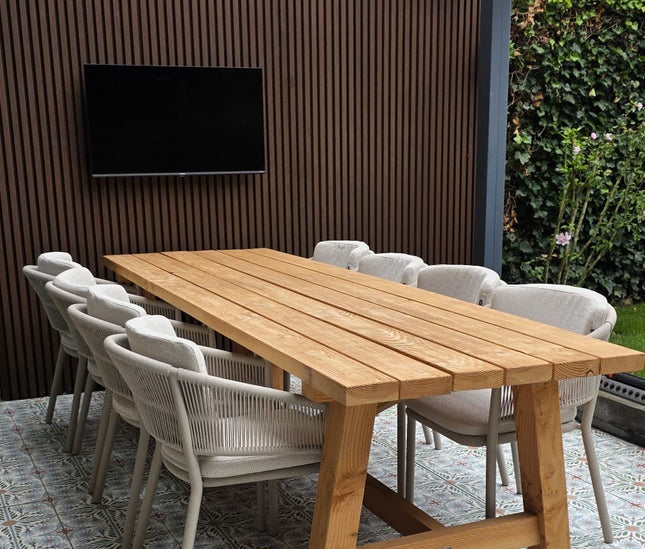 Douglas tuintafel - 100mm poten | Robuust & Weerbestendig